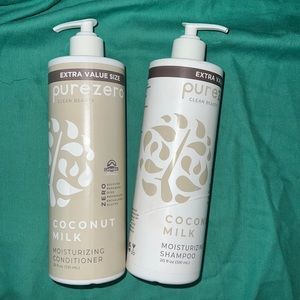 Purezero Coconut Milk Shampoo  & Conditioner 20 fl oz. Set.